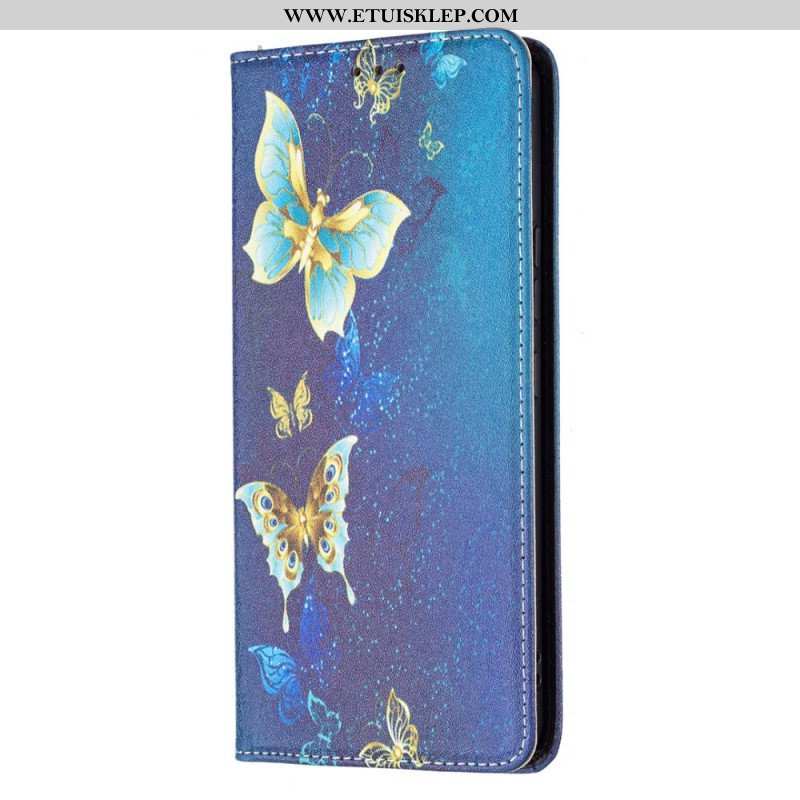 Etui Na Telefon do Samsung Galaxy A53 5G Etui Folio Kolorowe Motyle
